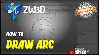 ZW3D How To Draw Arc [upl. by Ennahoj]