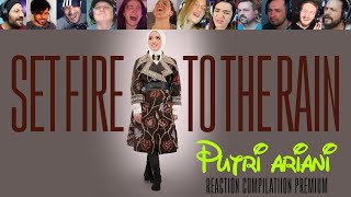 PUTRI ARIANI LIVE COVER ADELE SET FIRE TO THE RAIN REACTION COMPILATION BIBISI [upl. by Terraj]