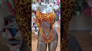 Extreme 1 piece swimsuit with V thong back [upl. by Rowland]