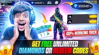 New Trick😍  100 Working Trick To Get Unlimited Diamonds Or Redeem Codes😍🔥  Garena Free Fire [upl. by Woolson331]