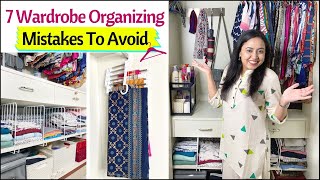 7 Wardrobe Organizing Mistakes To Avoid  Wardrobe Organization Ideas  Space Saving Ideas [upl. by Chapman]