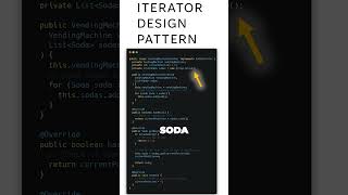 Master the Iterator Design Pattern Vending Machine in Java coding java programming software [upl. by Aynik]