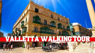 Walking Tour Of Valletta Malta  Ultimate 4K HDR Walking Tour of Malta [upl. by Nowed246]