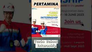 Penerimaan Turbo School Internship Magang  PERTAMINA [upl. by Yanel]