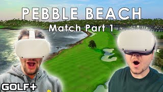 A VR Golf Match for the Ages  Part 1  Pebble Beach  GOLF Quest 2 Gameplay [upl. by Libnah]