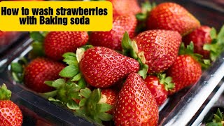 HOW TO WASH STRAWBERRIES TO REMOVE BUGSDIRT AND GRIME Special Ingredient [upl. by Sasnak723]