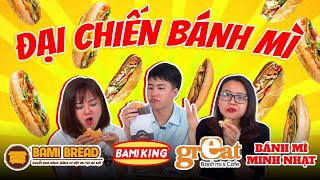 HÔM NAY ĂN GÌ  BÁNH MÌ ĐẠI CHIẾN 1 Bami Bread Minh Nhạt Great [upl. by Kos]