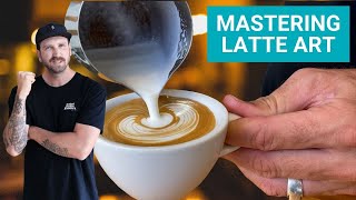 How to Pour Better Latte Art Advice for Beginners [upl. by Lladnor]