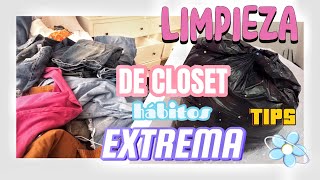 LIMPIEZA EXTREMA DE CLOSET 2024 HÁBITOS DE ÉXITOS 2024 ✅🇩🇴 Depuración [upl. by Edmonda]