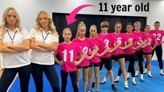 Ages 11 to 22 compete in GYMNASTICS Tournament What age is the best gymnast [upl. by Moran]