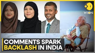 Maldives suspends 3 ministers after objectionable comments against PM Modi  WION [upl. by Geoffry]