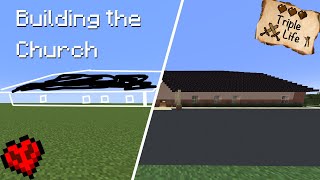 Building the Church in Minecraft LIVE [upl. by Nnylsoj689]