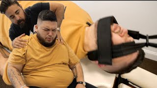 DOUBLE Y STRAP Adjustment HEALS Man of His Back Pain amp Daily Migraines [upl. by Laerdna]