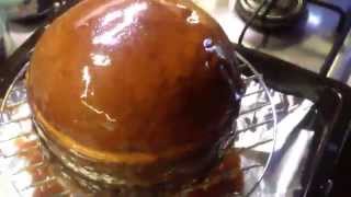 Hungarian Food Guide  Toffifee Cake glazing [upl. by Garratt28]