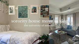 sorority move in vlog the university of missouri 2024 [upl. by Brady]