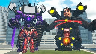 TV DRILL TITAN VS ASTRO GMAN TITAN in Garrys Mod [upl. by Ellora]