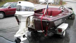 Checkmate speedboat with Johnson 70hp outboard [upl. by Nij]