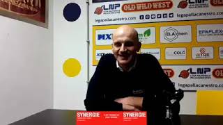 Intervista a coach Cagnazzo dopo la vittoria a Vigevano [upl. by Niltiac971]