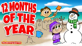 12 Months of the Year ♫ Learn Months Song ♫ with Don Monopoli ♫ Kids Songs by The Learning Station [upl. by Racso948]