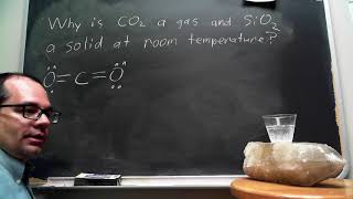 Why is CO2 a gas and SiO2 a solid at room temperature [upl. by Croom]