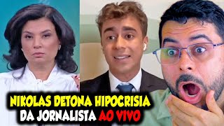 NIKOLAS DETONA HIPOCRISIA DE JORNALISTA AO VIVO NA CNN [upl. by Naehs]