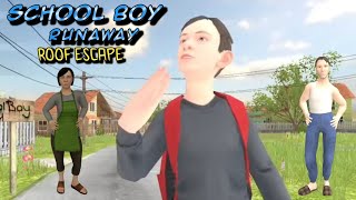 School Boy Runaway Stealth Roof Escape Full Gameplay [upl. by Almap404]