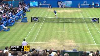 Radek Stepanek vs Feliciano Lopez  Aegon Championships Day 6 match highlights [upl. by Janyte144]