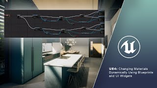 Changing Materials Using Blueprints and UI Widgets in UE4 [upl. by Hnoj]