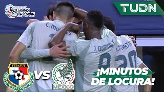 ¡DOS GOLES EN TRES MINUTOS DE LOCURA  Panamá 02 México  CONCACAF Nations League 2024  TUDN [upl. by Ocsinarf]