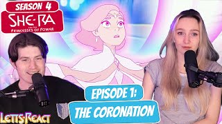 QUEEN GLIMMER IS CROWNED  Shera Season 4 Reaction  Episode 1 “The Coronationquot [upl. by Eegnat]