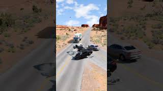 Realistic Highway Car Crashes 14  BeamNGdrive [upl. by Wicks]