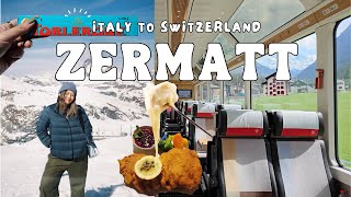 Zermatt Switzerland Vlog 2023🇨🇭 Glacier Express Switzerland Italy to Switzerland Train Matterhorn [upl. by Monte12]