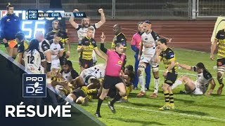 PRO D2  Résumé CarcassonneVannes 2320  J18  Saison 20182019 [upl. by Ellocin]