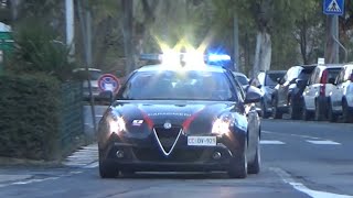 Autopattuglia Alfa Romeo Giulietta Comando Carabinieri Imperia in sirena [upl. by Hgielrahc777]