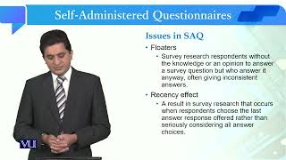 Self Administered Questionnaires  Quantitative Research Methodology  SOC509Topic105 [upl. by Shaffer]