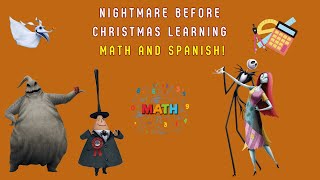 MAGICAL MATH LESSONS with Nightmare Before Christmas Characters in Spanish [upl. by Bradlee]