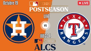 ASTROS de HOUSTON vs TEXAS RANGERS  JUEGO 4 EN VIVO MLB PLAYOFFS 2023  Comentarios [upl. by Assiled]