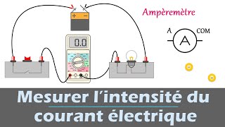 Mesurer lintensité du courant électrique 💡 Brancher un Ampèremètre  Physique  Collège  Lycée [upl. by Koy]