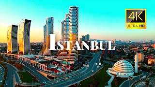 Beautiful amp Largest City of Türkiye Istanbul 🇹🇷 in 4K ULTRA HD 60FPS Video by Drone [upl. by Breanne461]