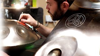 Salt Water Etching on Stainless Steel Handpan [upl. by Kellia]