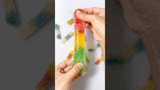 하리보 대왕 젤리 만들기🐛Haribo BIG Worms Gummy DIY with Nano Tape 실리콘 테이프 [upl. by Krm800]