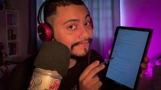 ASMR RESPONDENDO PERGUNTAS e CONVERSANDO [upl. by Anilesor]