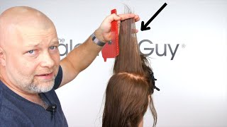 How to Cut your Hair at Home in the Back of Your Head  TheSalonGuy [upl. by Yssirk]