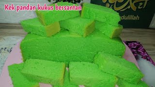 resepi kek pandan kukus bersantan [upl. by Llehcor]