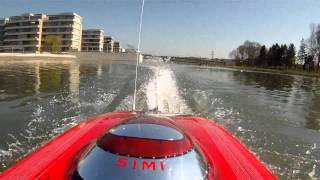 Hydro amp Marine Freya onboard cam  100 kmh RC Speedboat with GoPro [upl. by Nuris]