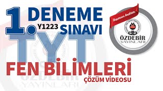 EKİM 2023  TYT 1 DENEME SINAVI FEN BİLİMLERİ ÇÖZÜM VİDEOLARI [upl. by Gemmell]