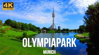 Olympiapark Munich Walking tour in 4k 60fps  Summer Festival  Germany 🇩🇪 [upl. by Plerre]