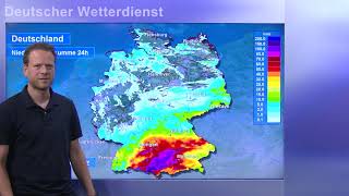 01062024 Unwetterwarnung  Deutscher Wetterdienst DWD [upl. by Eimerej]