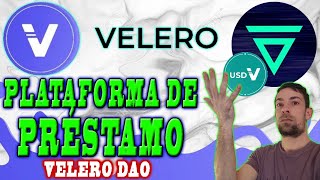 VELERO DAO  Plataforma de lending o préstamo de criptomonedas en VELAS BLOCKCHAIN USDV [upl. by Horter33]