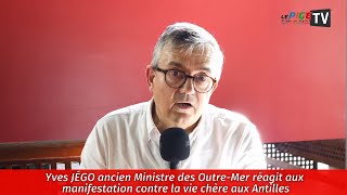 Yves JEGO ancien Ministre des OutreMer réagit aux manifestation contre la vie chère aux Antilles [upl. by Dolph943]